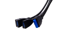 USB 3.0 2xAF to USB 2x10 Pin Cable