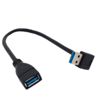 USB 3.0 90-degree AM to AF Cable