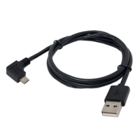 USB AM to Micro USB 90-Degree B Cable