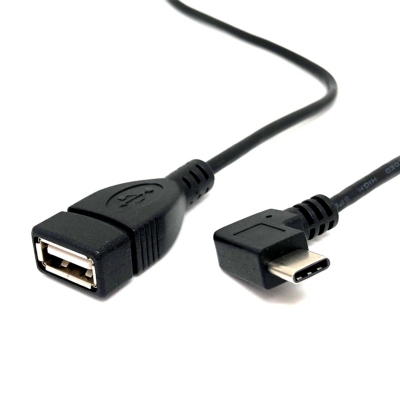 USB AF to 90-Degree Type C (OTG) Cable