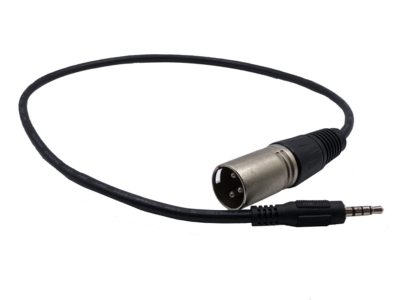 Audio Cable - 3.5mm Plug to XLR 3 Pin M