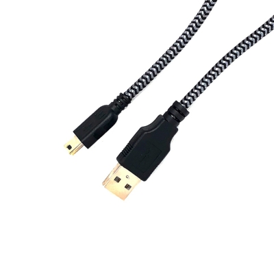 USB AM to Mini USB B Braided Cable