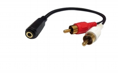 RCA Cable - Audio Jack to 2 x RCA plug