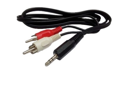 RCA Cable - Audio 3.5mm Plug to 2 x RCA Plug