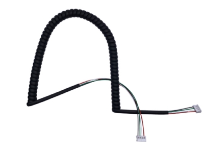 Wire Harness - 90-Degree SCN2.5 4 Pin to 90-Degree SCN2.5 4 Pin Coiled Cable