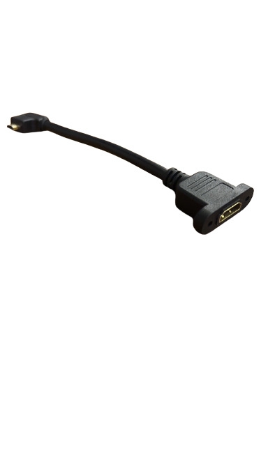 HDMI AF (with nut)TO HDMI TYPE D 90 degrees