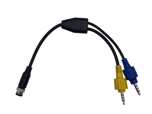 water proof M8 6 Pin M to 2 x 3.5mm 4 Pin Plug