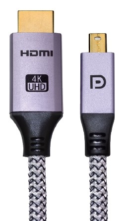 Mini DisplayPort to HDMI 4K Cable Mini DisplayPort to HDMI 4K Cable