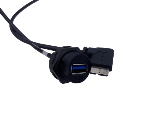 Waterproof Cable - USB 3.0 AF to 90-Degree Micro USB 3.0 BM Waterproof Cable - USB 3.0 AF to 90-Degree Micro USB 3.0 BM