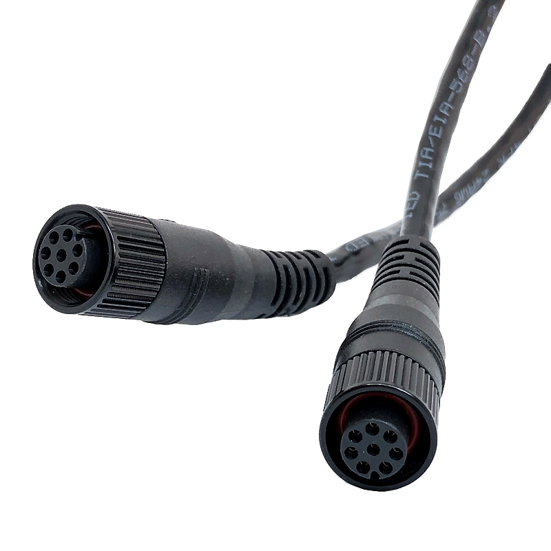 Waterproof Cable - M12 8 Pin F to M12 8 Pin F